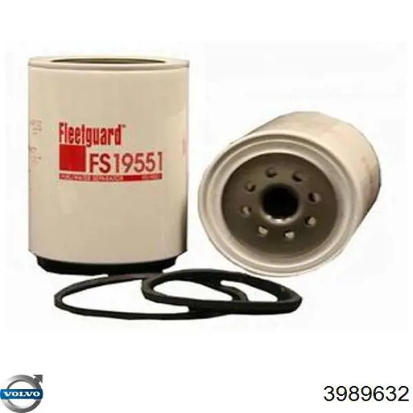 3989632 Volvo filtro de combustible