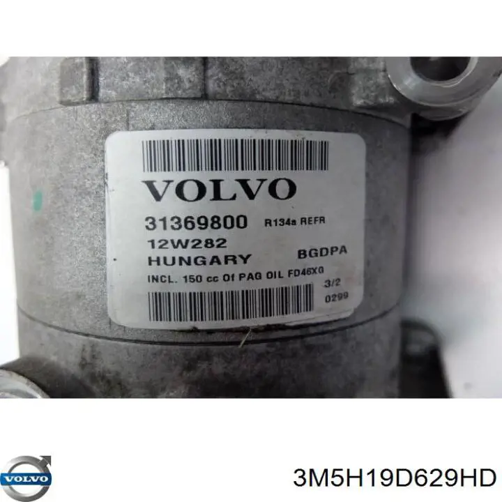 Comprar 3M5H19D629HD Volvo Compresor de aire acondicionado coche