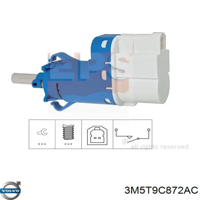 Interruptor de luz de freno Volvo 3M5T9C872AC precio, desde 7,44 EUR