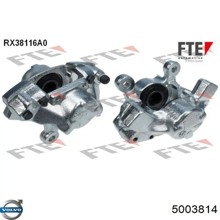 Pinza de freno trasera izquierda 5003814 Volvo