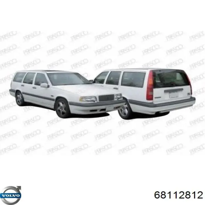 68112812 Volvo panal de radiador