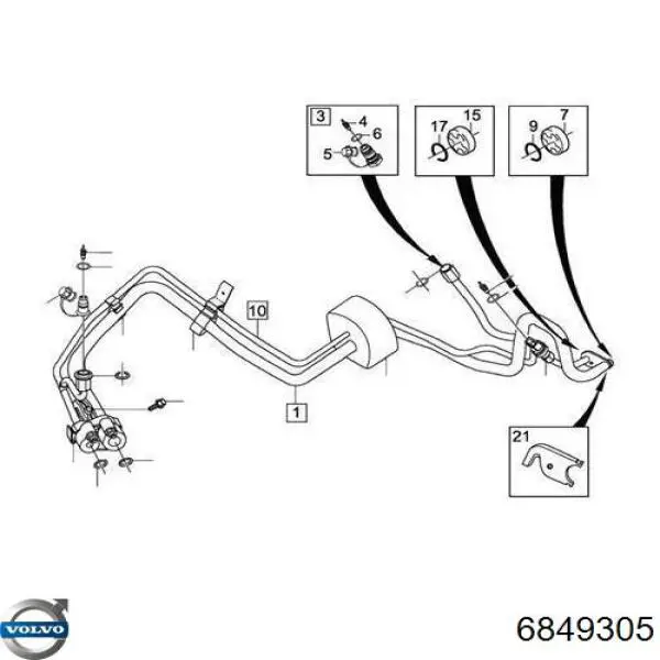Válvula del compresor de aire acondicionado MT0301 Santech