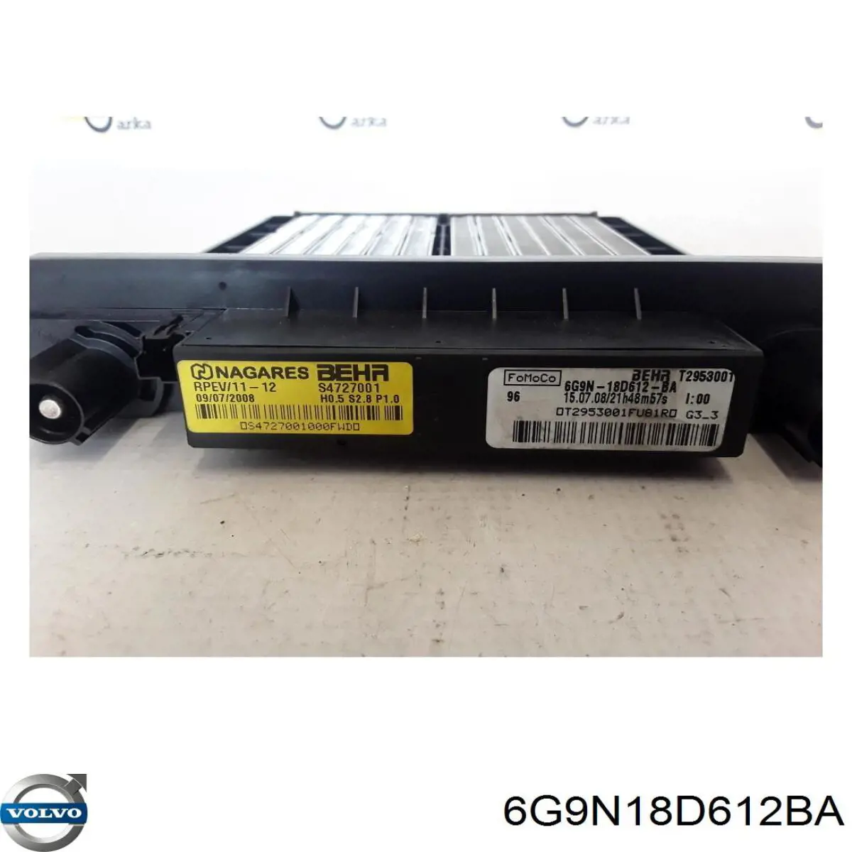 Calentador eléctrico de aire para el sistema de calefacción del habitáculo Land Rover 6G9N18D612BA precio, desde 65,34 EUR