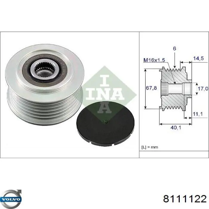 8111122 Volvo Alternador de coche
