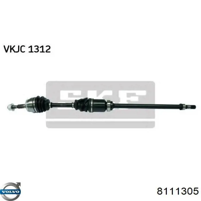 Semieje delantero derecho Volvo 8111305 precio, desde 151,19 EUR