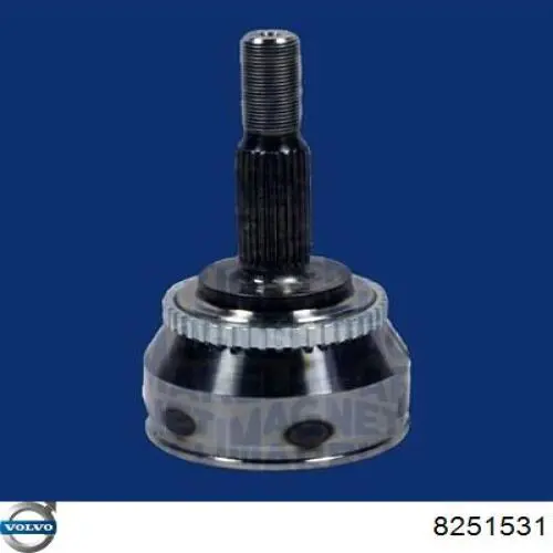 Semieje delantero izquierdo 8251531 Volvo