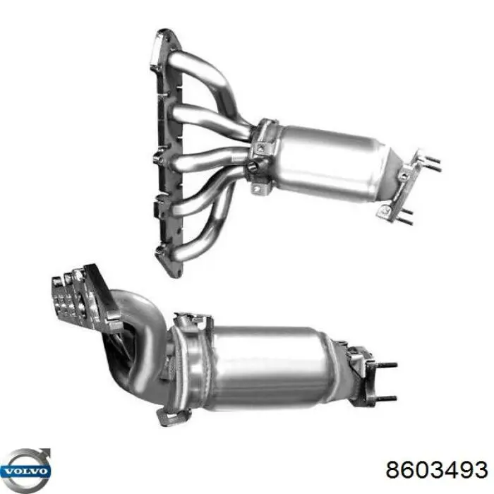 8603493 Volvo colector de escape, sistema de escape