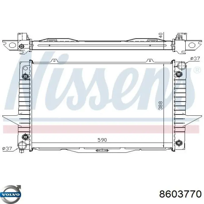 Água radiador Volvo 8603770 precio, desde 101,81 EUR