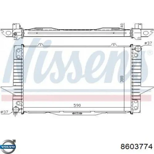Água radiador Volvo 8603774 precio, desde 92,61 EUR