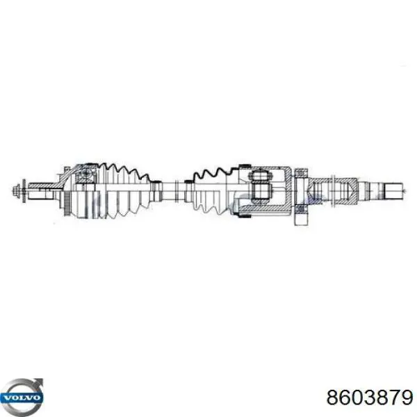 8603879 Volvo árbol de transmisión delantero derecho