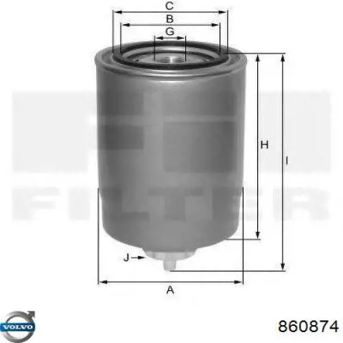 Comprar 860874 Volvo Filtro diesel
