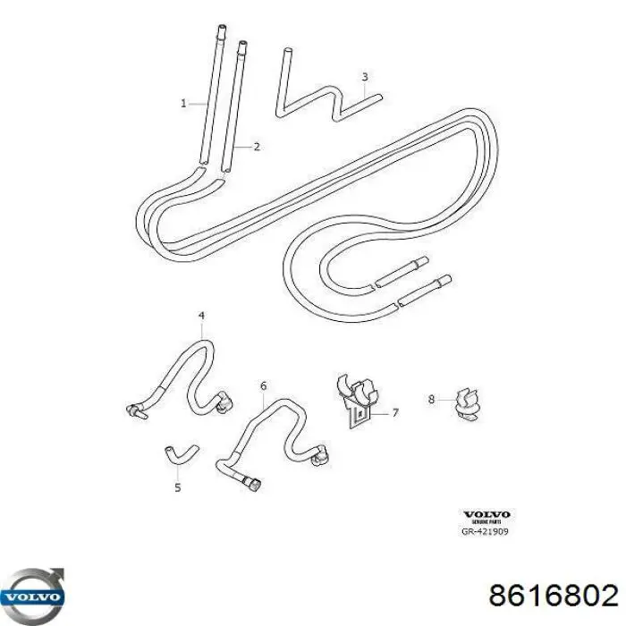  Volvo 8616802 precio, desde 69,90 EUR