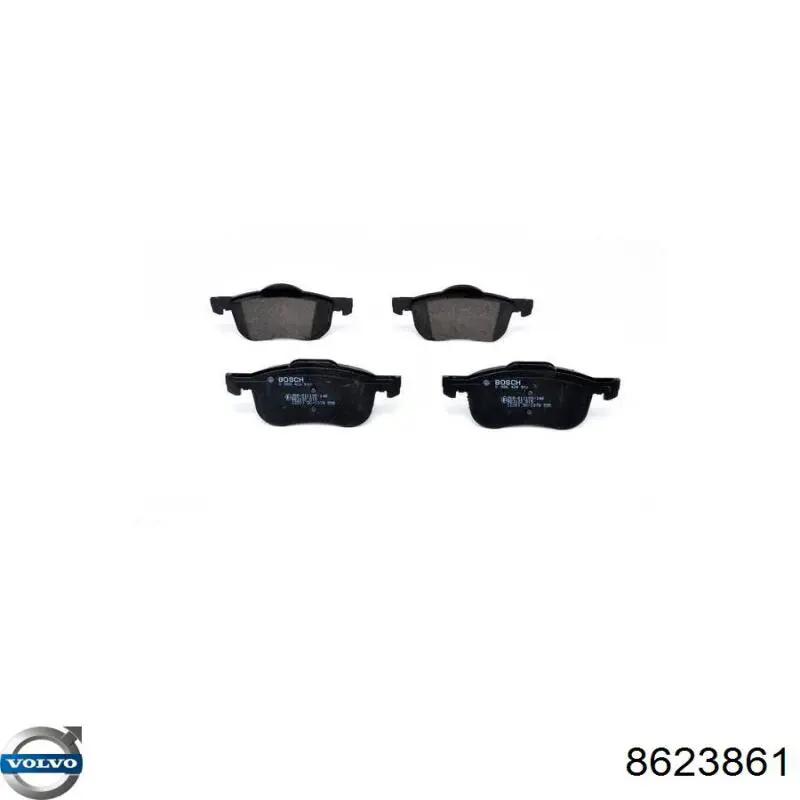 Pastillas de freno delanteras Volvo S80 1 TS, TH, KV