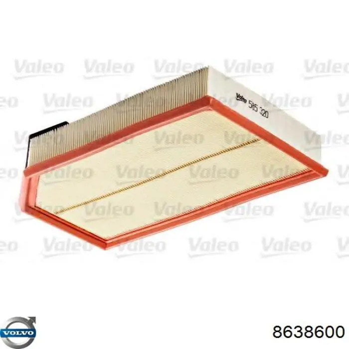 8638600 Volvo filtro de aire