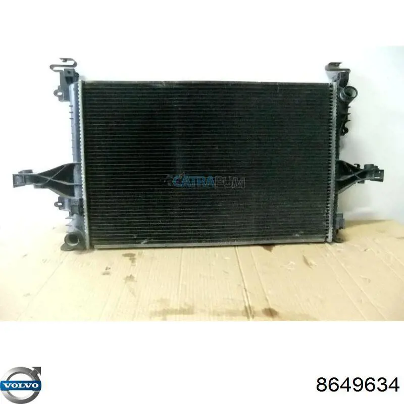 8649634 Volvo difusor de radiador, ventilador de refrigeración, condensador del aire acondicionado, completo con motor y rodete