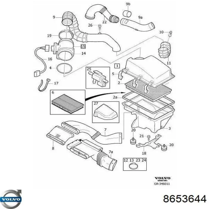  Volvo 8653644 precio, desde 55,87 EUR