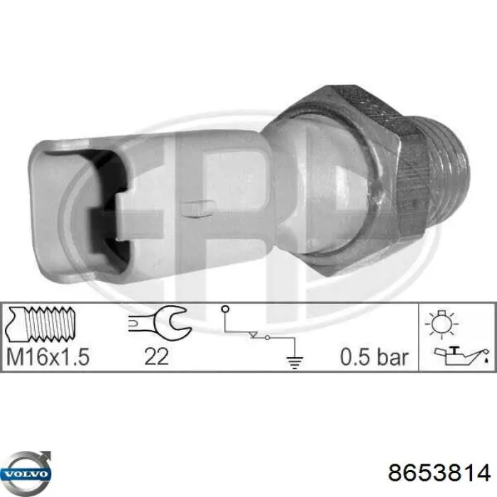 Indicador, presión del aceite Peugeot 207 WA, WC