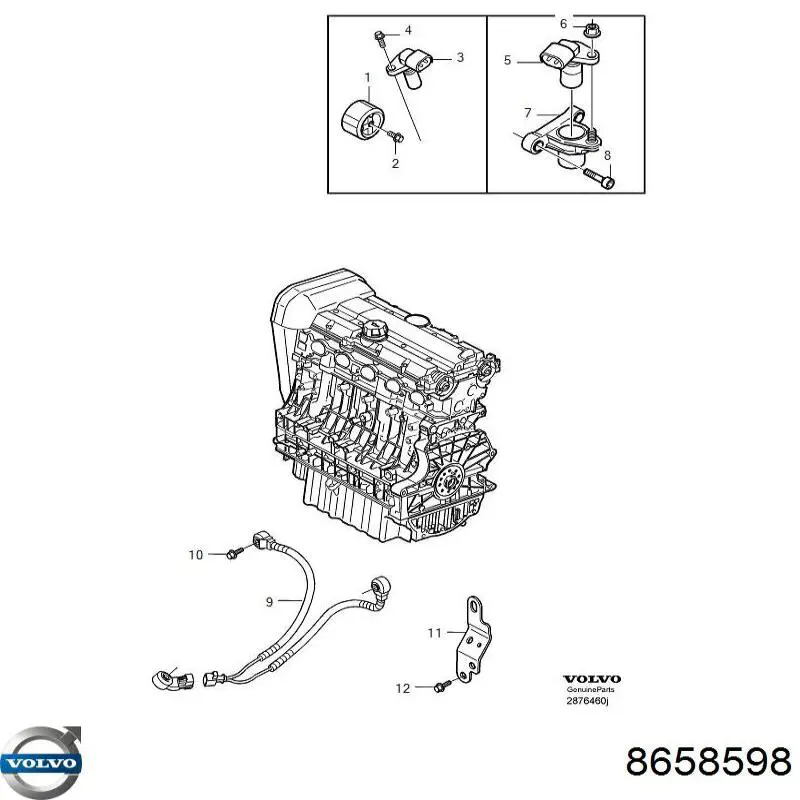 8658598 Volvo rotor del distribuidor de encendido