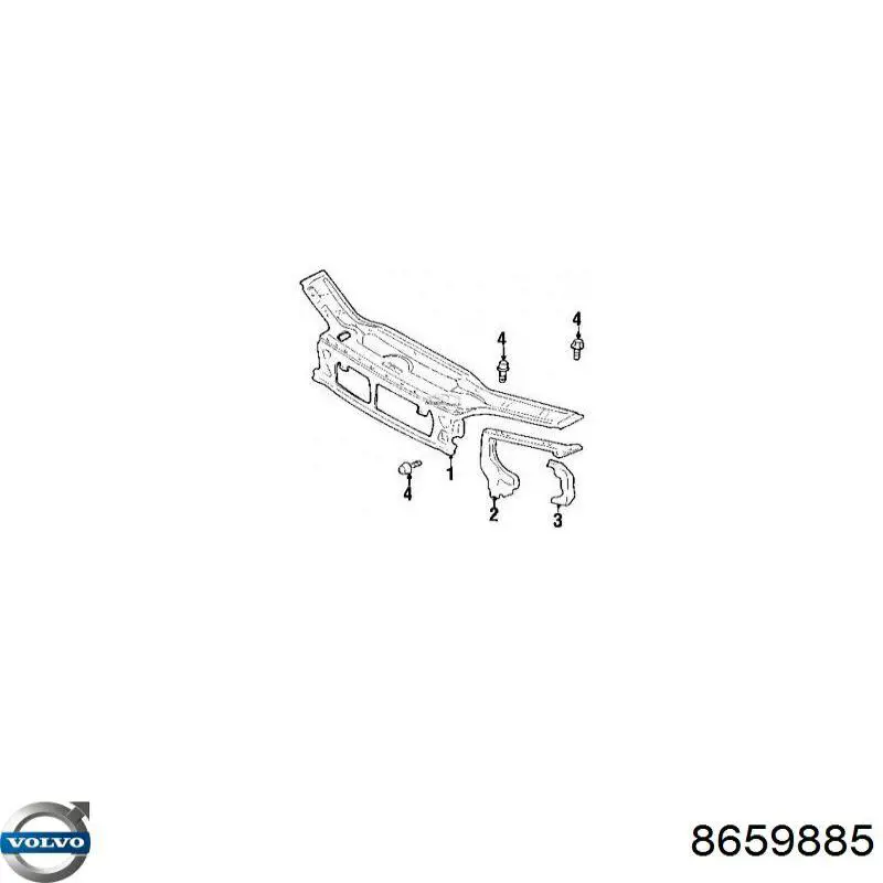 Comprar 8659885 Volvo Soporte de radiador