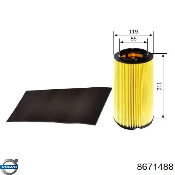 Comprar 8671488 Volvo Filtro de aire