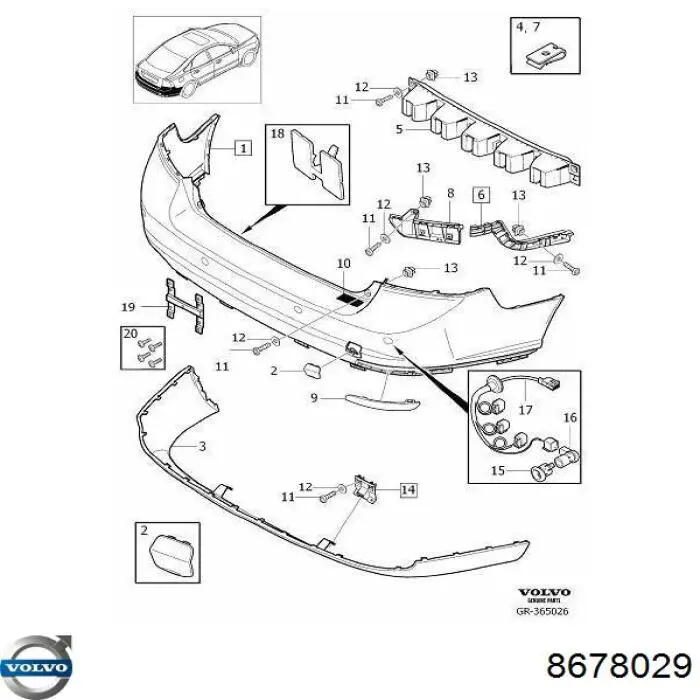  Volvo 8678029 precio, desde  