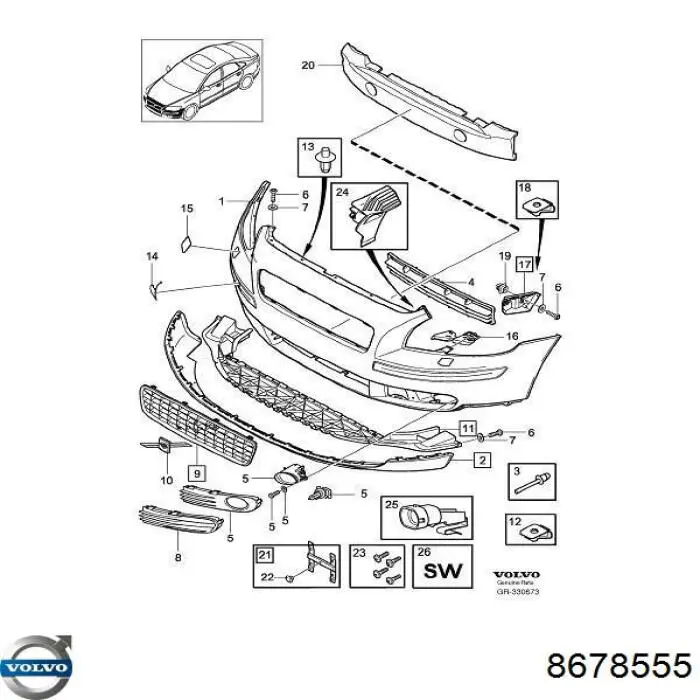  Volvo 8678555 precio, desde  