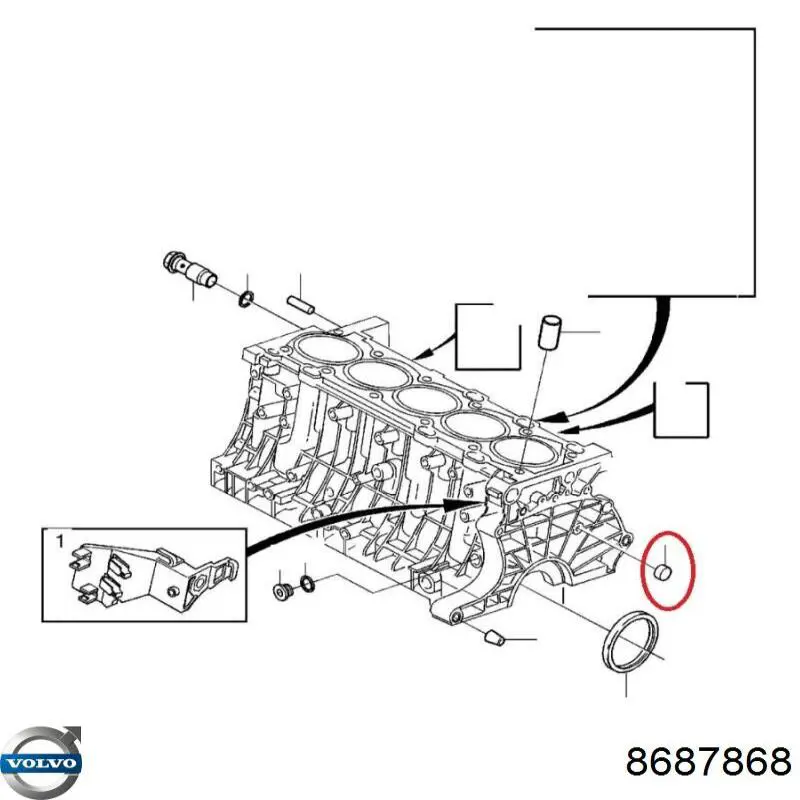 Comprar 8687868 Volvo Cubierta del motor