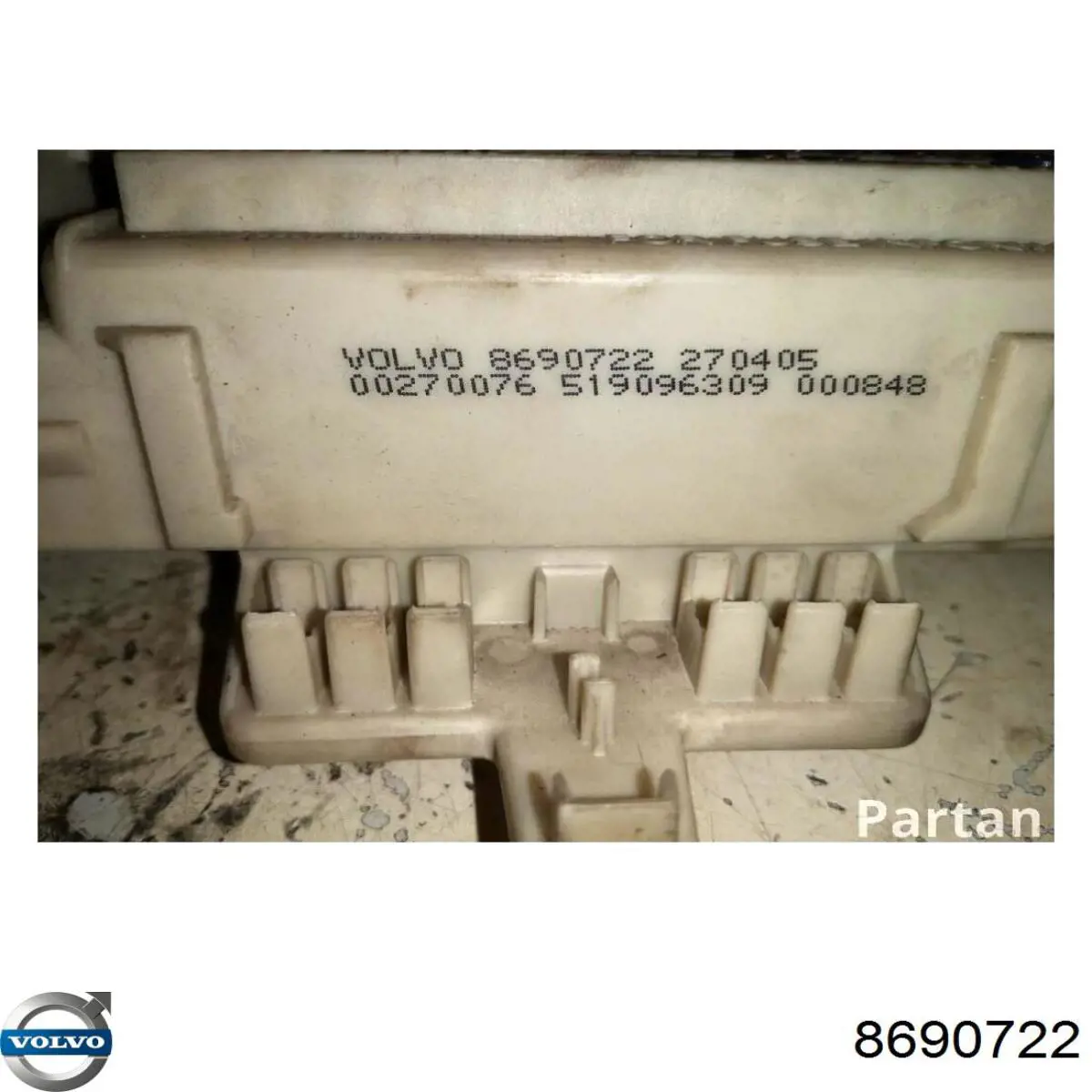 8690722 Volvo Caja de fusibles trasera interior