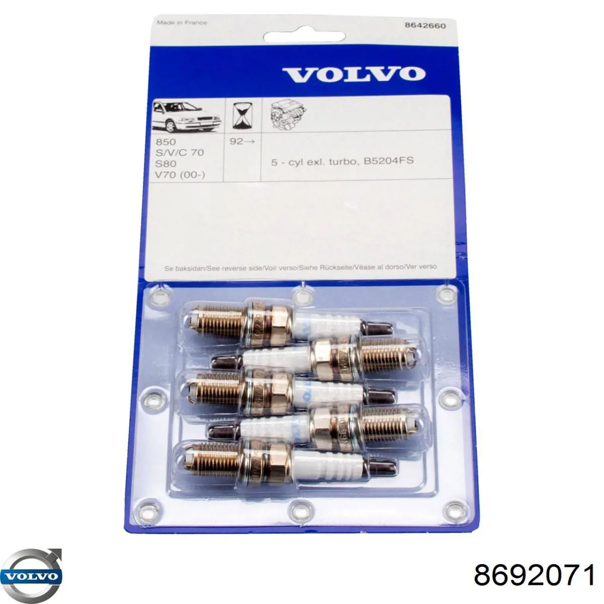 Bujías Volvo 8692071 precio, desde 17,23 EUR
