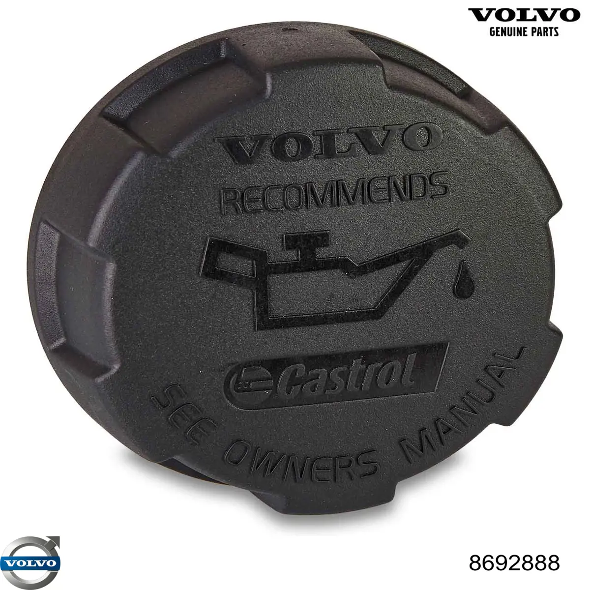 Tapa de tubo de llenado de aceite Volvo 8692888