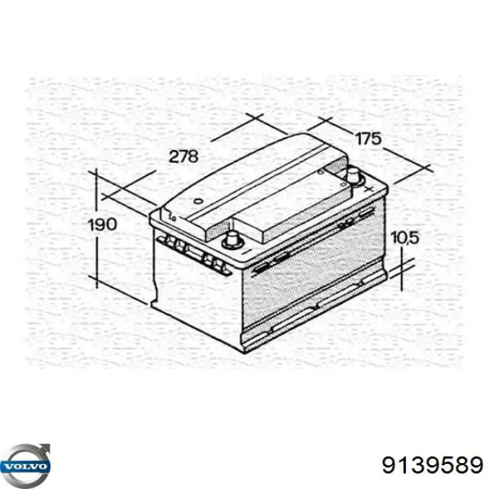 Comprar 9139589 Volvo Batería de coche