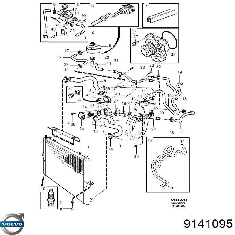 9141095 Volvo vaso de expansión