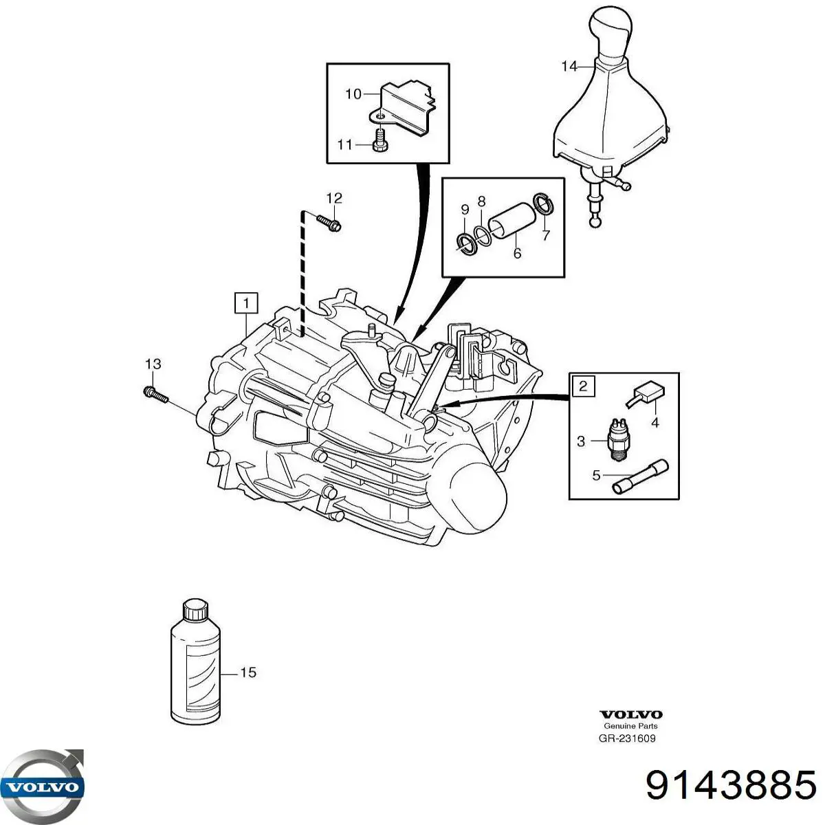 Comprar 91438853 Volvo Retén de salida trasero de la caja de transferencia
