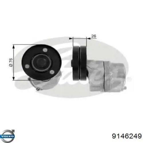 9146249 Volvo Tensor de correa de alternador