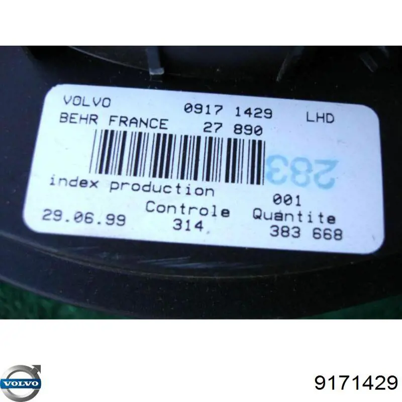 Ventilador de calefacción Volvo 9171429 precio, desde 67,03 EUR