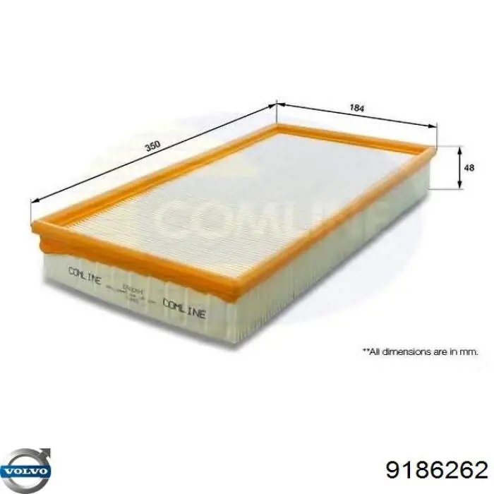 Filtro de aire 9186262 Volvo