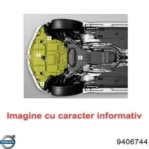 1267614 Volvo protección motor / empotramiento