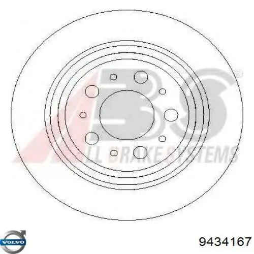 Disco de freno trasero Volvo 9434167 precio, desde 36,40 EUR