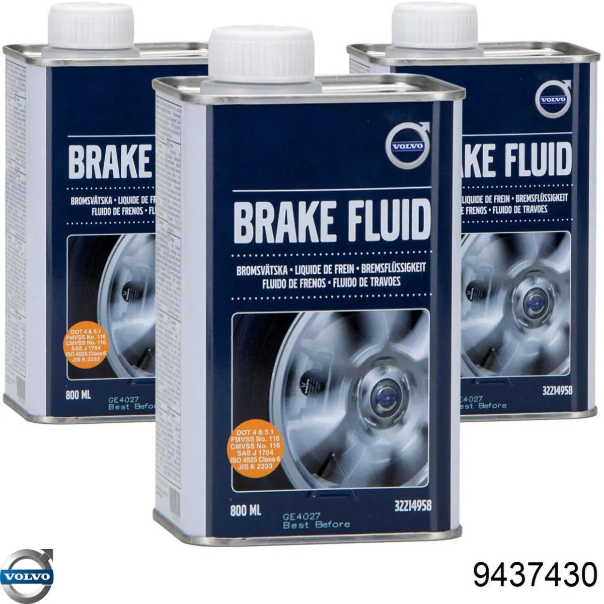 Líquido de frenos Volvo 9437430 precio, desde 4,19 EUR