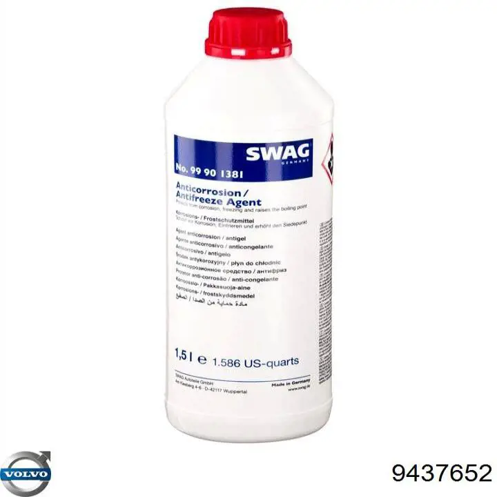 Líquido anticongelante Volvo ANTIFREEZE 1.5L (9437652)