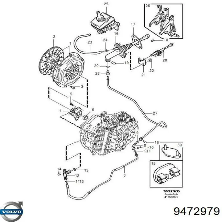 Sensor de posición del pedal de embrague Triclo 627020