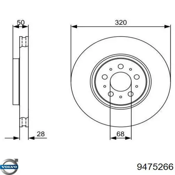 Frenos delanteros Volvo 9475266 precio, desde 49,97 EUR