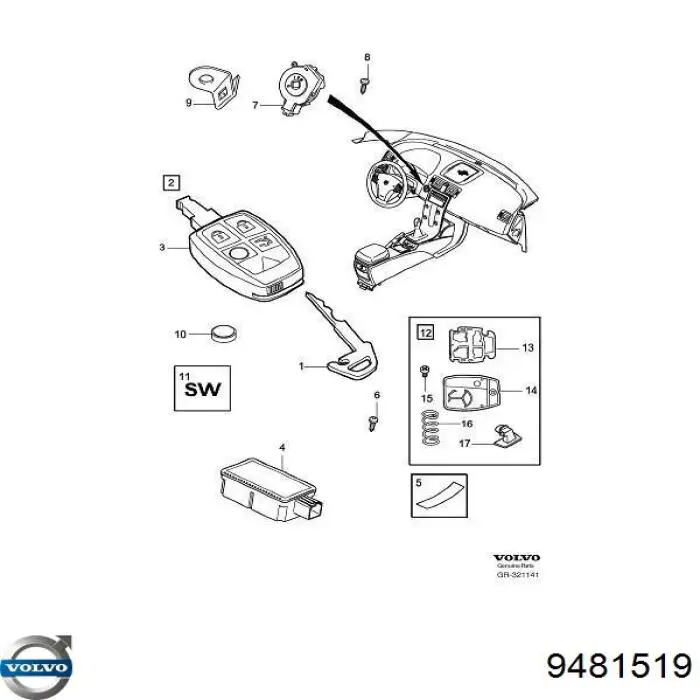 Comprar 9481519 Volvo 