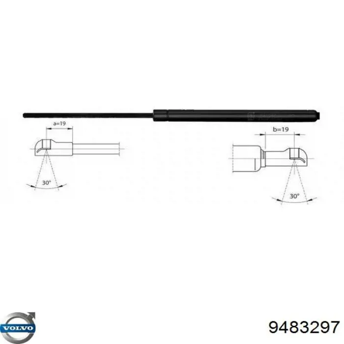 Comprar 9483297 Volvo Amortiguador de puerta trasera
