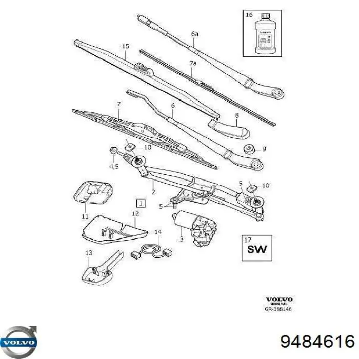  Volvo 9484616 precio, desde  EUR