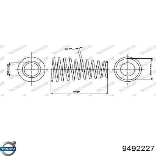 9492227 Volvo Muelle delantero