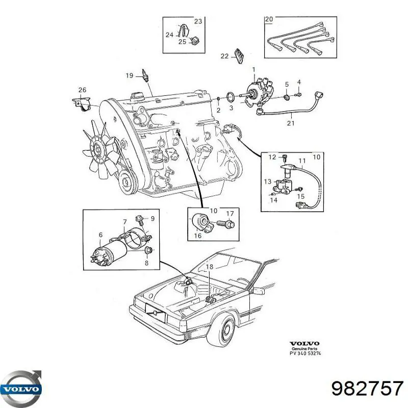  Volvo 982757 precio, desde 1,04 EUR