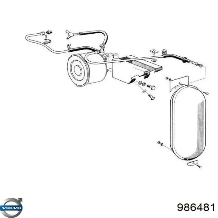 Tuerca de fijación del tubo de escape Volvo 986481 precio, desde 1,06 EUR
