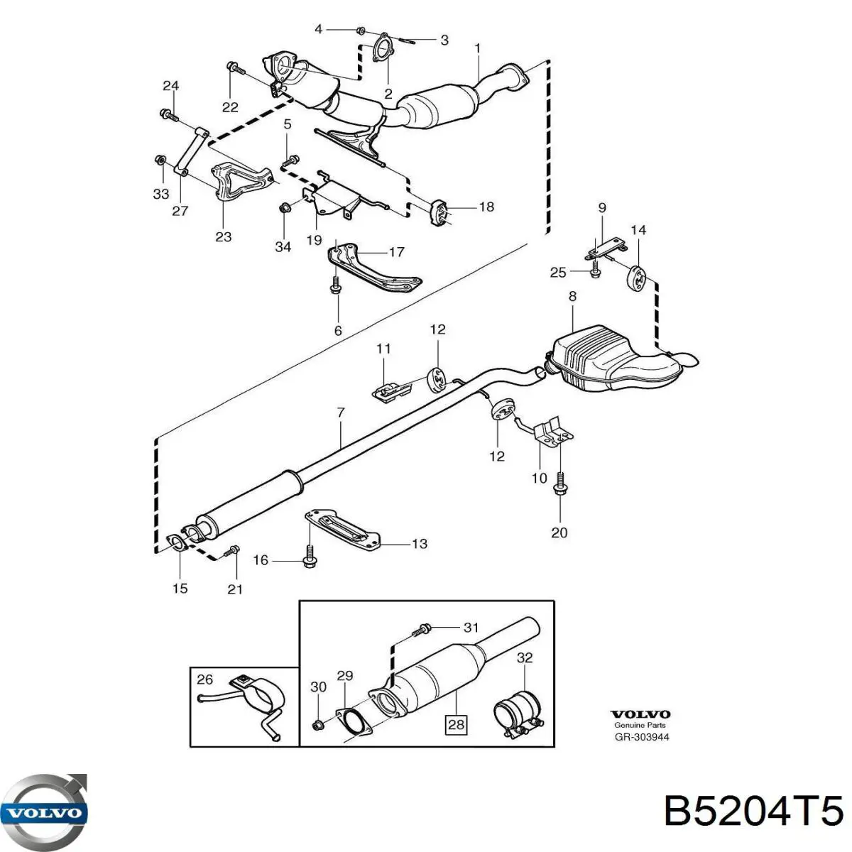 Comprar B5204T5 Volvo Motor completo