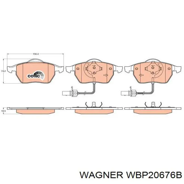 Pastillas de freno delanteras Audi A6 4F2